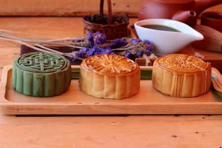 Festival moon cake   - china dessertの写真素材