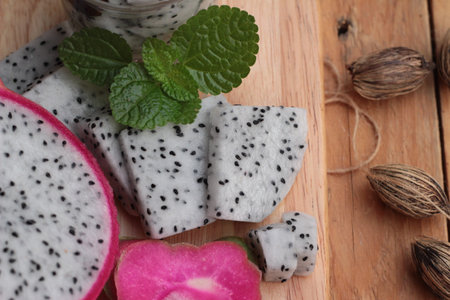 Dragon fruit and smoothie of delicious
