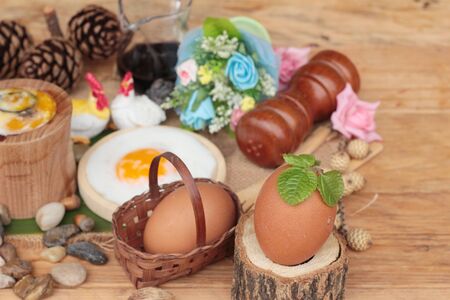 Onsen egg or soft-boiled egg is deliciousの写真素材