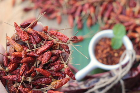 Chili powder and dried chilli for cooking