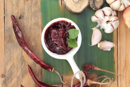 Korean red pepper paste gochujang for cookingの写真素材