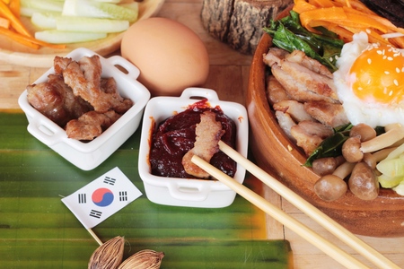 Bibimbap korean food is deliciousの写真素材