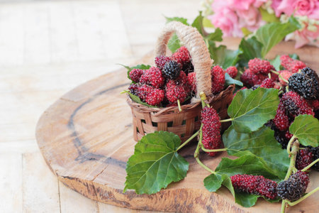 Mulberry organic red and black is tasty