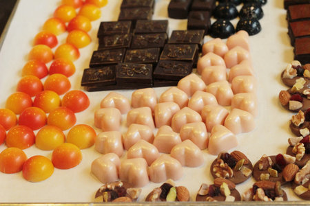 Chocolate with colourful at sweet is delicious