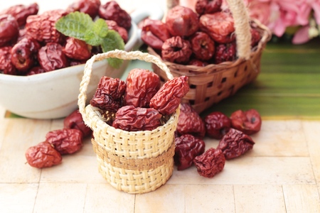 Dried jujube fruits is tastyの写真素材