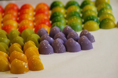 Chocolate with colourful at sweet is deliciousの写真素材