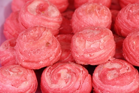 Festival moon cake - Chinese cake in marketの写真素材