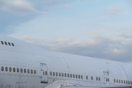 Plane with sky