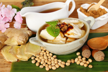Ginger juice and tofu delicious ,Dessert Chinese