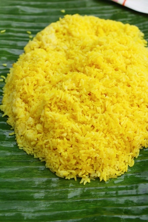 Chicken biryani with rice delicious and sauceの写真素材