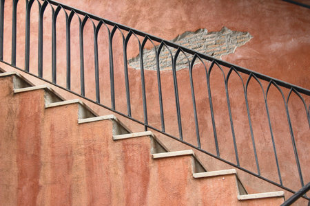 Brick stairs way up