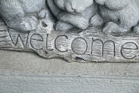 Symbolize welcome on background with the natureの写真素材