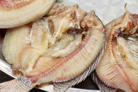 Dried fish for cooking in the market