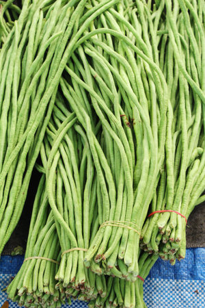 Long bean for cooking in the market