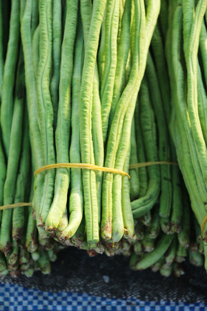 Long bean for cooking in the market