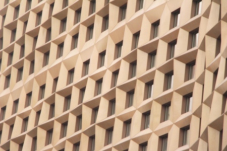 Blurred buildings in South Koreaの写真素材