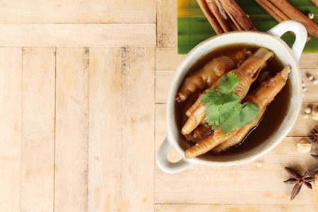 Stewed feet chicken is delicious, chinese foodの写真素材