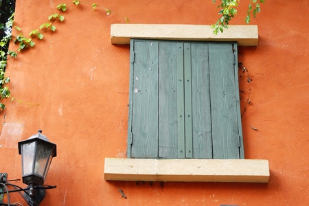 Window and brick wall is vintage styleの写真素材