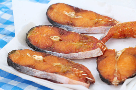 Fried fish is tasty at street food
