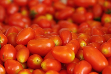 Fresh tomatoes for cooking in street foodの写真素材