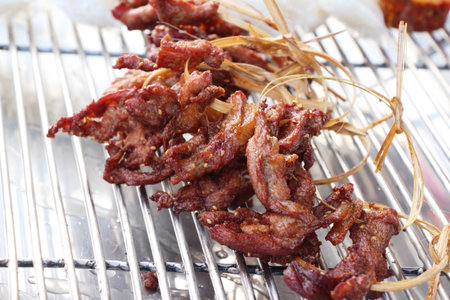 Roasted pork is delicious at street food
