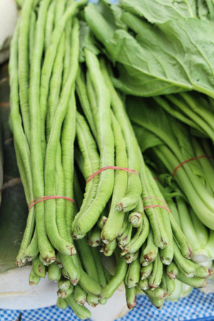 Long bean for cooking at street food