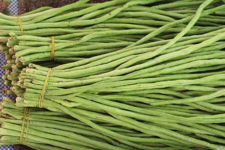Long bean for cooking at street foodの写真素材