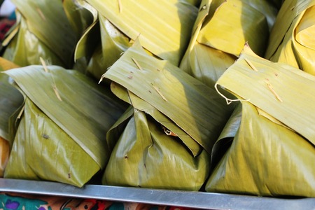 steamed fish with curry paste is deliciousの写真素材
