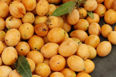 Thai plango fruit or marian plum at street food