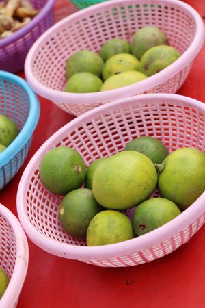 Fresh lemon for cooking at street foodの写真素材