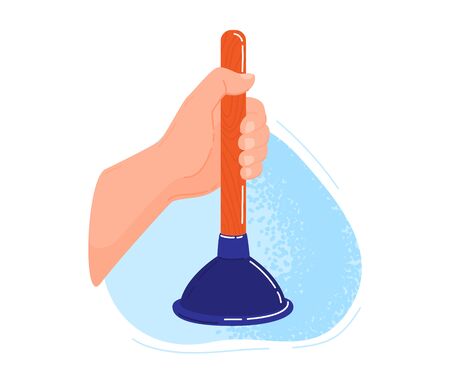 Cleaning hands stop covid, virus washing domestic tools. Disinfection equipment, sanitation isolated on white human hands cleaner service, housework set. Hygiene cleanup chores vector illustration.のイラスト素材