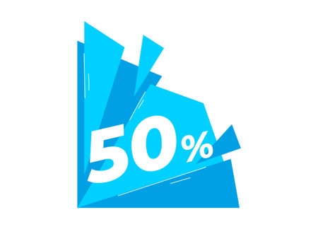 Discount sale banner and icon for shopping sticker or tag banner isolated vector illustration isolated on white. Tags for special offer advertisement campaign. Shopping event, holiday sale price and discountのイラスト素材