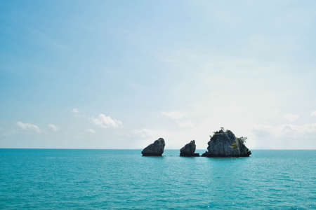 Some Island at Angthong National Park in Thailandの写真素材