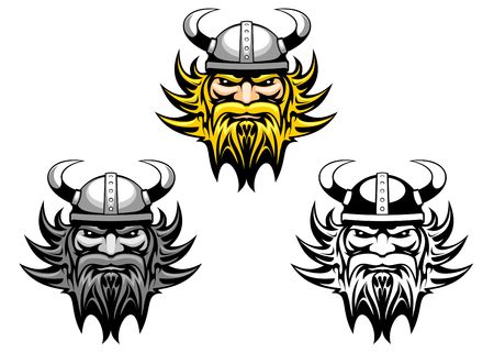 Ancient angry viking warrior as a mascot or tattooのイラスト素材