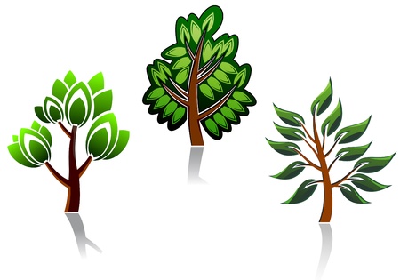 Tree icon for ecology or environment designのイラスト素材