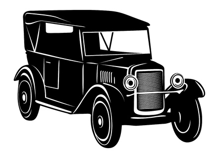 Vintage car of 1920s years for retro designのイラスト素材