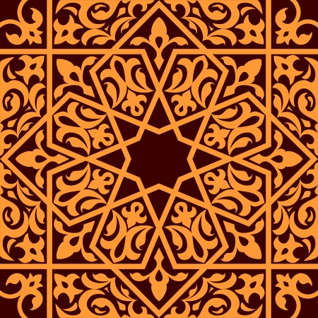 Arabic and islamic seamless ornament for background designのイラスト素材