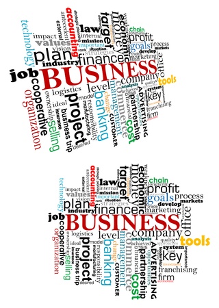 Business tag cloud for web and infographic designのイラスト素材