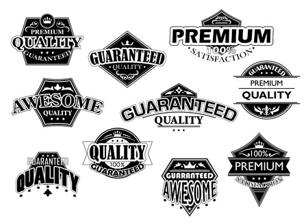 Retro labels and banners set for retail industry designのイラスト素材