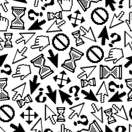 Vector of Computer cursors seamless - ID:1-54671103 - Royalty Free ...