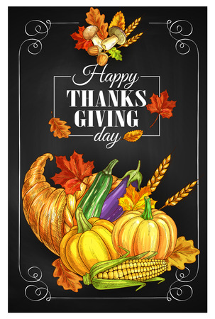 Thanksgiving Day greeting banner or posters.のイラスト素材