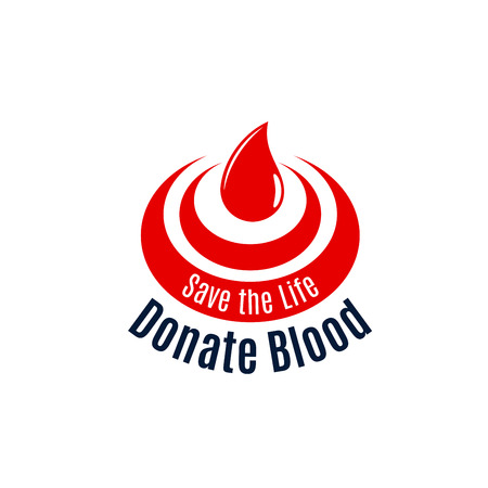 Blood drop vector icon for donor dayのイラスト素材