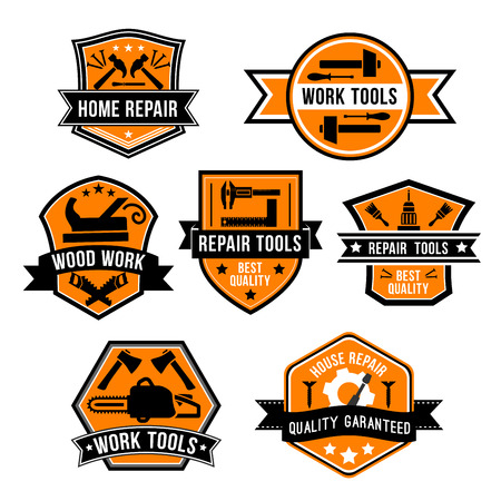 Work tool symbols and iconsのイラスト素材