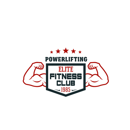 Fitness sport club and gym isolated icon designのイラスト素材