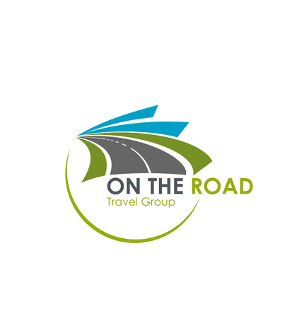 Tourist travel agency road trip vector iconのイラスト素材