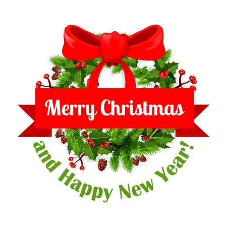 Merry Christmas banner.のイラスト素材