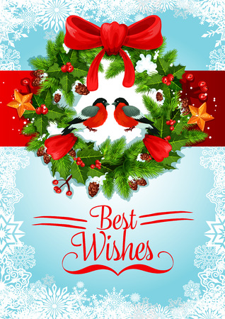 Merry Christmas greeting card.のイラスト素材