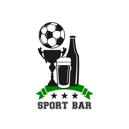Soccer or football sports bar vector iconのイラスト素材