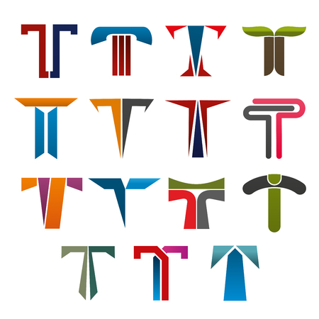Letter T vector icon template company brand name illustration.のイラスト素材