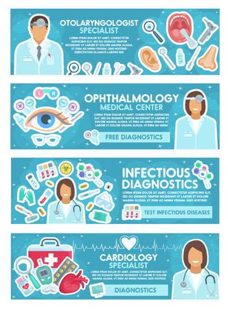 Cardiology Ophthalmology Ent And Infectious Disease Banner For